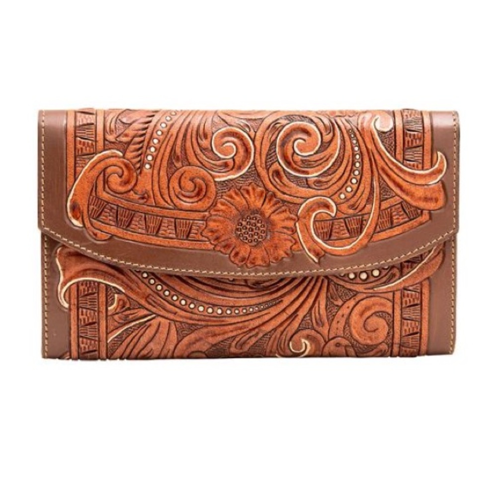 NWT Artrospect Tooled Leather Wallet